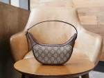 GUCCI Ophidia米棕帆布斜背包-658551：圖片 2