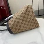 GUCCI Totissima小號米棕帆布托特包-788211：圖片 8