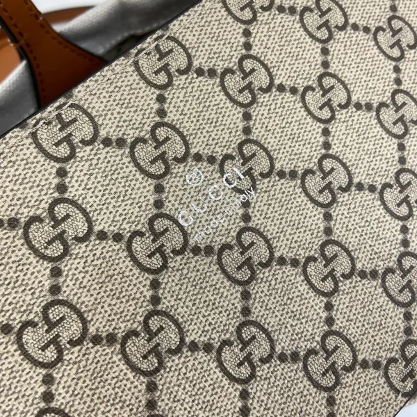 GUCCI Gucci Lido小號米棕帆布手提包-772144：圖片 8
