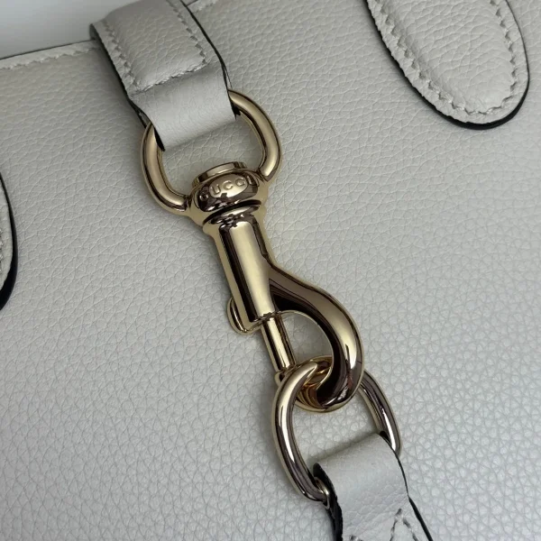 GUCCI 2024春夏系列春夏象牙粒面手提包-795349：圖片 7