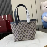 GUCCI Totissima小號米藍帆布托特包-788211：圖片 2
