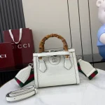 GUCCI Diana迷你粉蟒手提包-702732：圖片 2