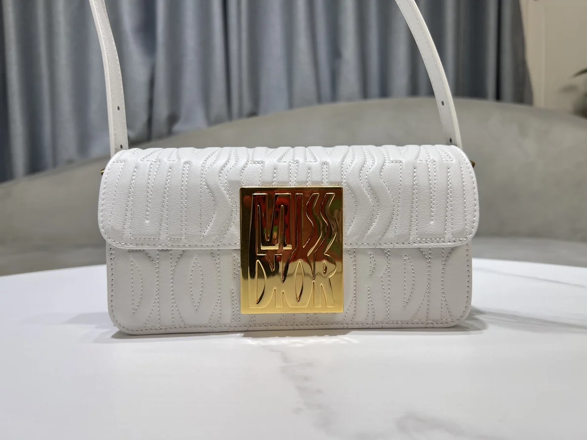 Dior Miss 白色小牛皮翻蓋包小號PM-M2610 3 Dior Miss 白色小牛皮翻蓋包小號PM-M2610