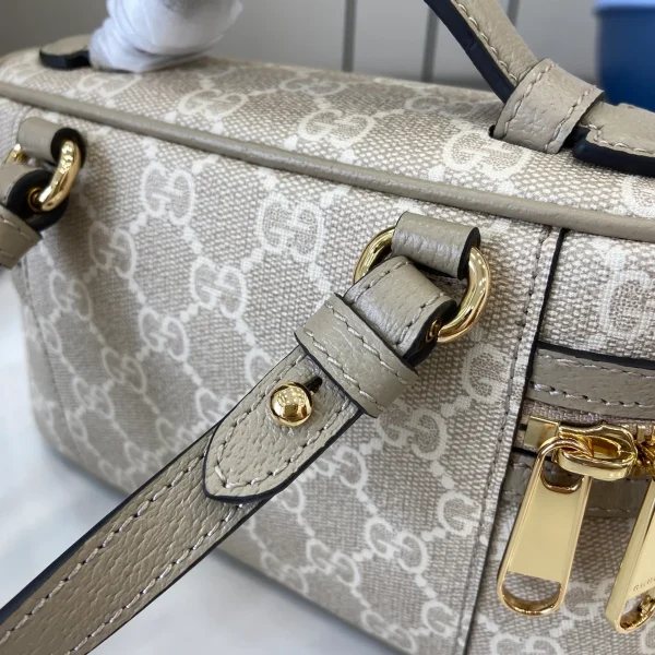 GUCCI Ophidia米棕迷你帆布包-816357：圖片 8