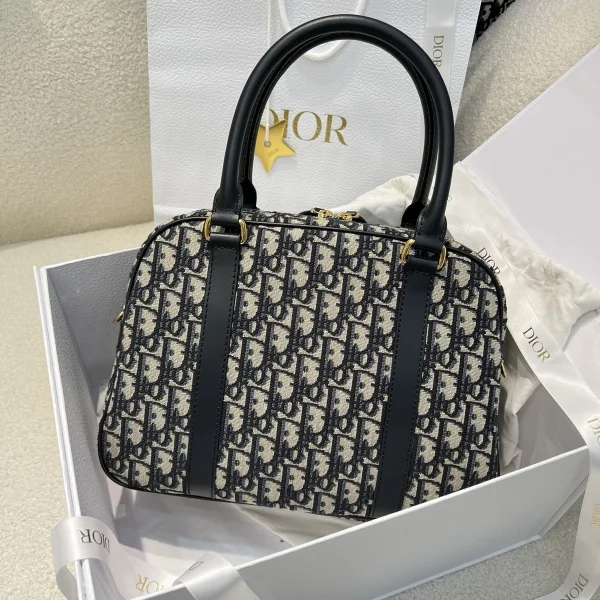Dior D-Vibe 藍色斜挎包中號MM-M1341：圖片 12