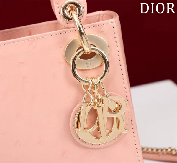 Dior Lady mini 粉色斜挎包mini-M0505：圖片 8