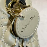 Dior Lady mini 綠色羊皮斜挎包mini-M0505：圖片 9