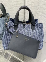 Dior Toujours 藍色丹寧托特包中號MM-M2821：圖片 5