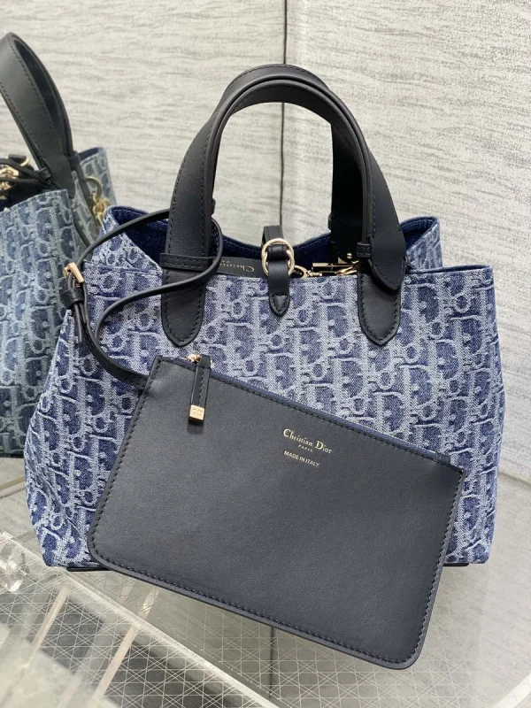 Dior Toujours 藍色丹寧托特包中號MM-M2821：圖片 5