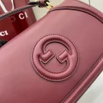 GUCCI Blondie小號黑色皮革手挽包-815714：圖片 7