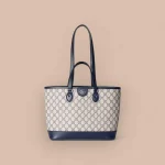 GUCCI Ophidia中號黑色皮革斜挎包-765043