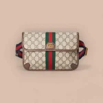 GUCCI Ophidia米棕帆布腰包-752597