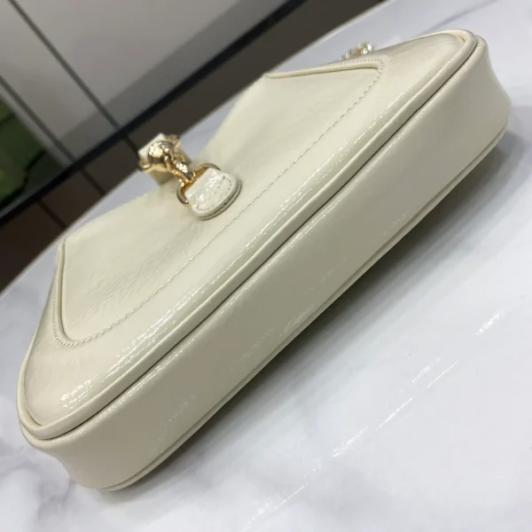 GUCCI Jackie Notte象牙漆皮手提包-782889：圖片 5