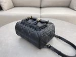 Dior Caro 黑色羊皮背包中號MM-M6301：圖片 6