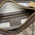 GUCCI Ophidia迷你米棕帆布肩揹包-795170：圖片 10