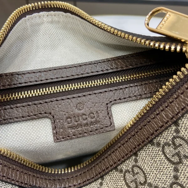 GUCCI Ophidia迷你米棕帆布肩揹包-795170：圖片 10