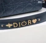 Dior Lady 藍色羊皮單肩包小號PM-M0538：圖片 6