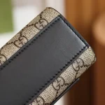GUCCI GG Supreme小號米黑帆布斜背包-409487：圖片 18