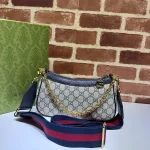 GUCCI Ophidia米白帆布斜背包-735132：圖片 4