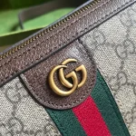 GUCCI Ophidia小號米棕帆布斜挎包-752581：圖片 6