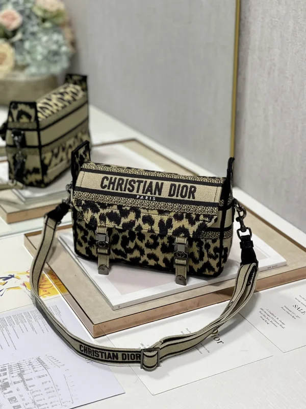 Dior Oblique 藍色布料斜挎包小號PM-M1241：圖片 4