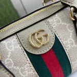 GUCCI Ophidia紅色帆布手提包-781490：圖片 6