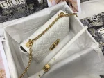 Dior Caro 象牙色小牛皮斜挎包中號MM-M9242：圖片 7