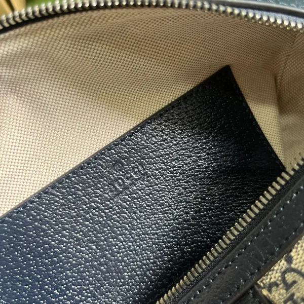 GUCCI GG Supreme迷你米藍帆布手挽包-772053：圖片 9