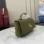 GUCCI GG Milano迷你白色絎縫皮革斜揹包-806017：圖片 3