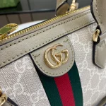 GUCCI Ophidia小號米白帆布手挽包-795249：圖片 6