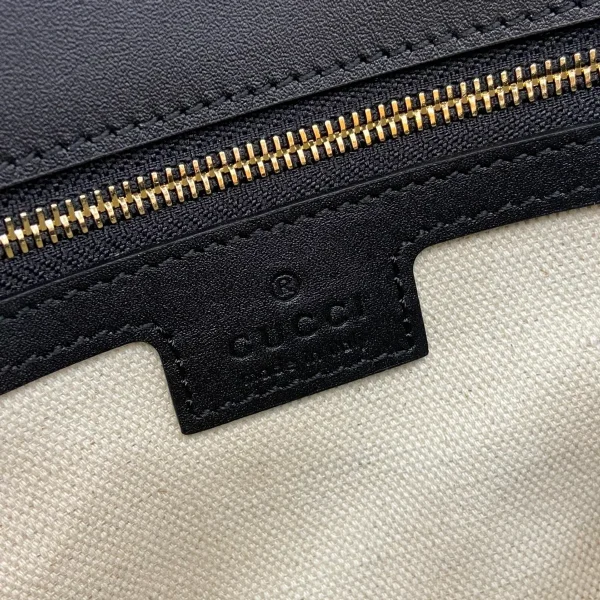 GUCCI Gucci Blondie小號黑色皮革斜揹包-815715：圖片 11