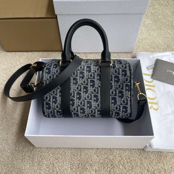 Dior Groove 藍色牛皮斜背包小號PM-M1364：圖片 4