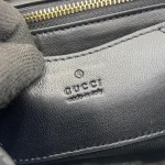 GUCCI GG Milano小號黑絎縫皮革手挽包-806016：圖片 10