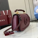 GUCCI Blondie小號黑色皮革手挽包-815714：圖片 3
