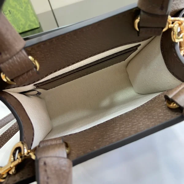 GUCCI Ophidia米棕帆布肩背包-772317：圖片 9