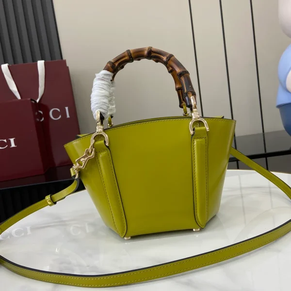 GUCCI Gucci Rosso Ancora紅色光面手挽包-805832：圖片 4