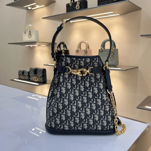 Dior C'est 藍色水桶包中號MM-M2271：圖片 2