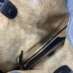 GUCCI B系列中號黑色粒面托特包-820169：圖片 9