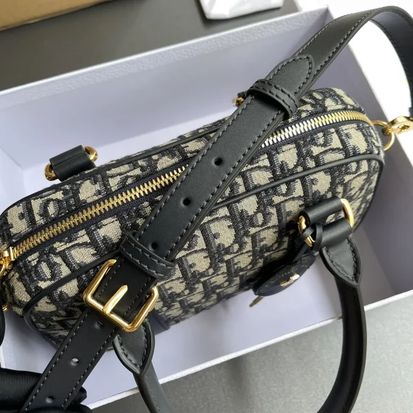 Dior D-Vibe 藍色皮革斜挎包中號MM-M1340：圖片 16