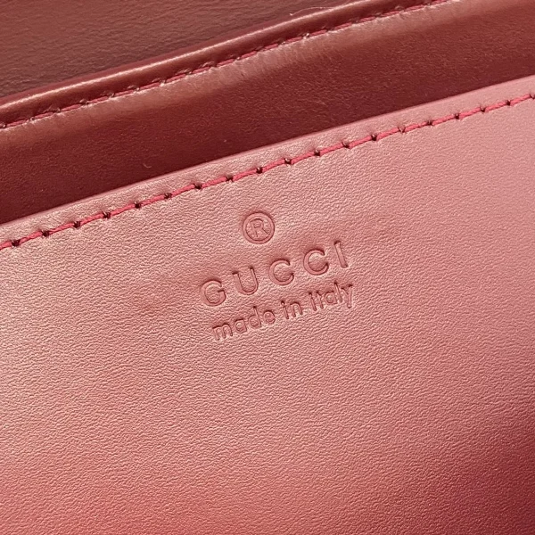 GUCCI GG Monogram小號米棕塗層布斜揹包-818764：圖片 10