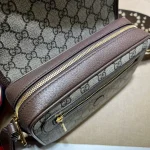 GUCCI Ophidia藍帆布斜挎包-722117：圖片 13
