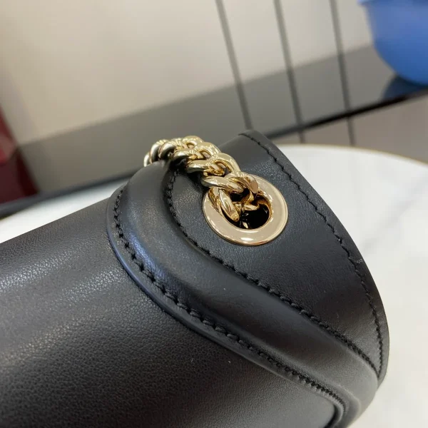 GUCCI Blondie黑色皮革肩揹包-815711：圖片 8