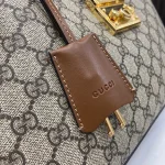 GUCCI Padlock中號米白帆布肩揹包-795113：圖片 7