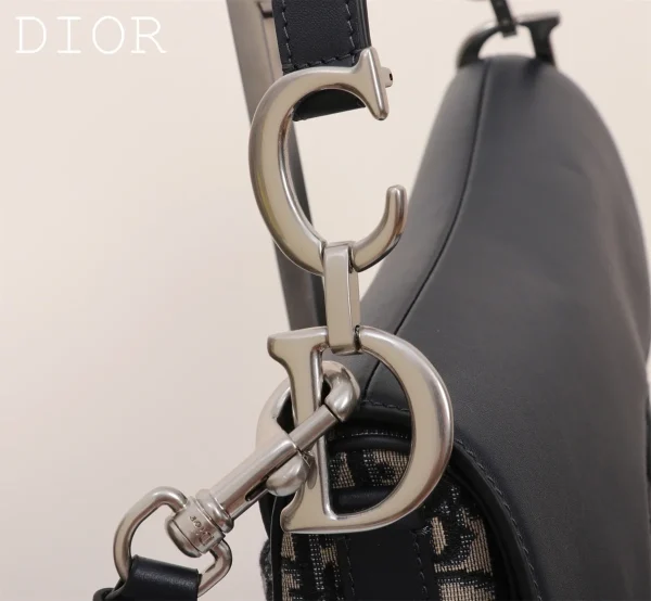 Dior Saddle 藍色單肩包中號MM-M0455：圖片 5