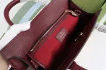 GUCCI Rosso Ancora中號紅色皮革手提包-806205：圖片 12