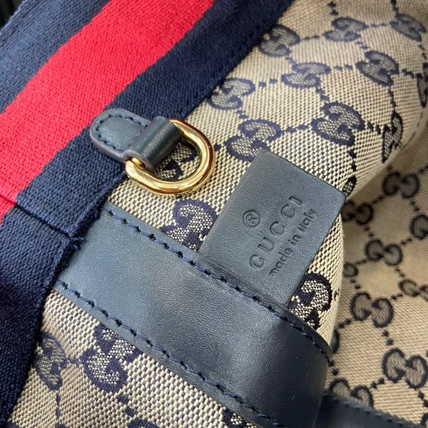 GUCCI Totissima小號米藍帆布托特包-788211：圖片 10