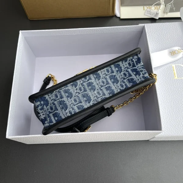 Dior 30 Montaigne 藍色單肩包小號PM-Monta：圖片 7