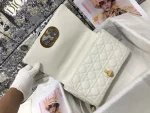 Dior Caro 象牙色小牛皮斜挎包中號MM-M9242：圖片 8