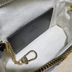 GUCCI GG Quilted黑色絎縫皮革手提包-723770：圖片 10