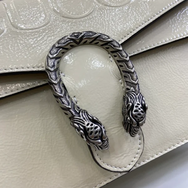 GUCCI Dionysus小號黑色漆皮肩揹包-795005：圖片 7